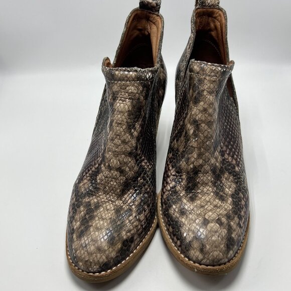 Jeffrey Campbell Rowlin Snake Reptile Ankle Boots sz 6.5 - Picture 3 of 9